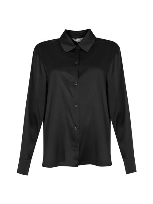 Camicia Verve in raso di seta Nero MM Max Mara | 2526116067600003